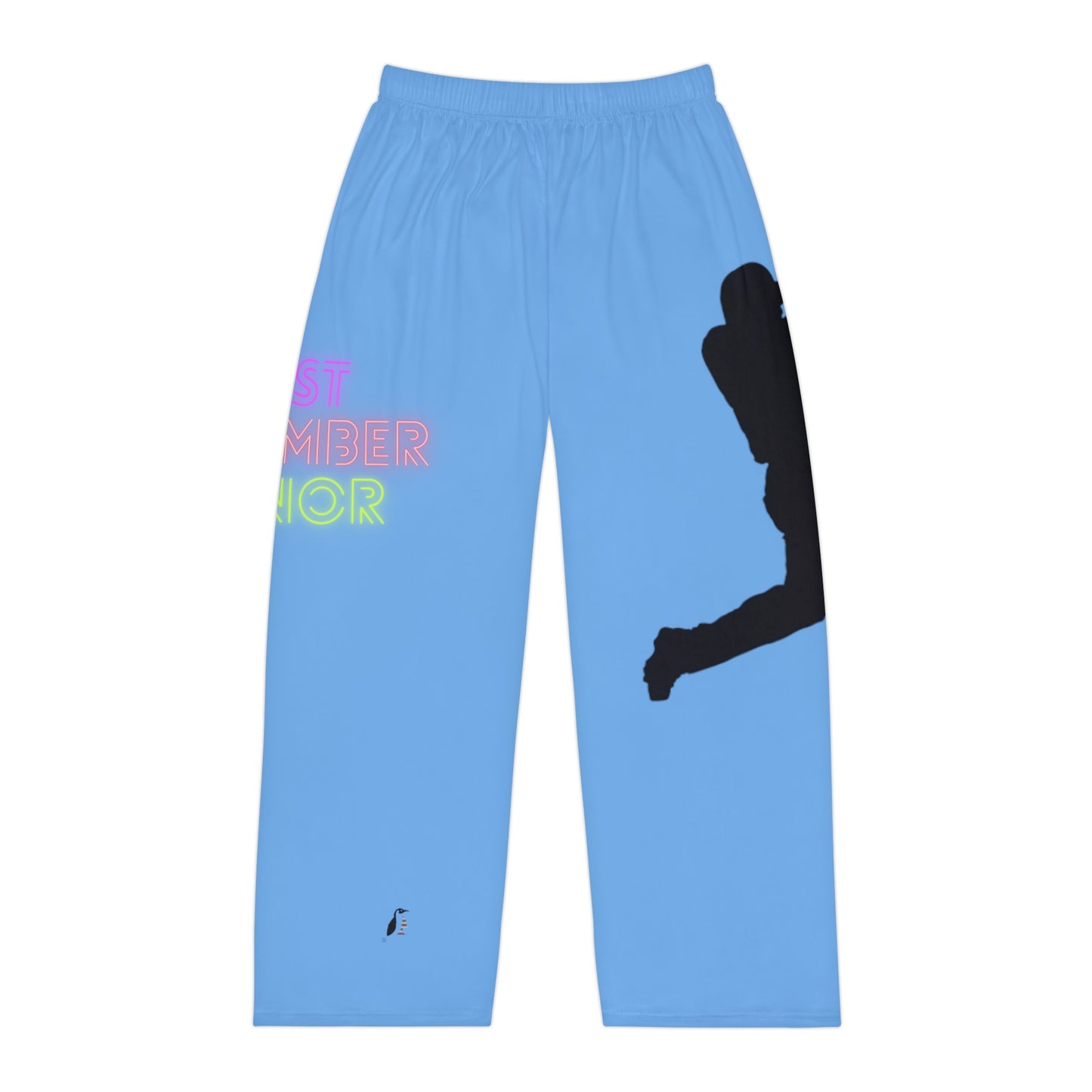 Men's Pajama Pants: Baseball Lite Blue