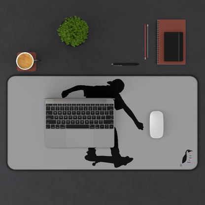 Desk Mat: Skateboarding Grey