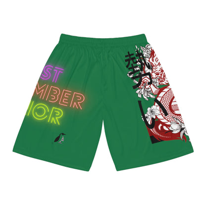 Basketball Shorts: Dragons Dark Green