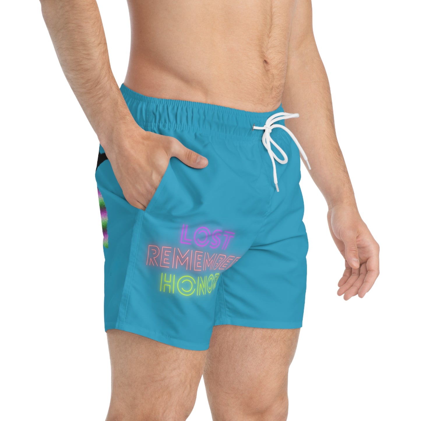 Swim Trunks: Lost Remember Honor Turquoise