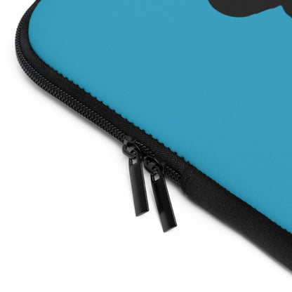 Laptop Sleeve: Basketball Turquoise