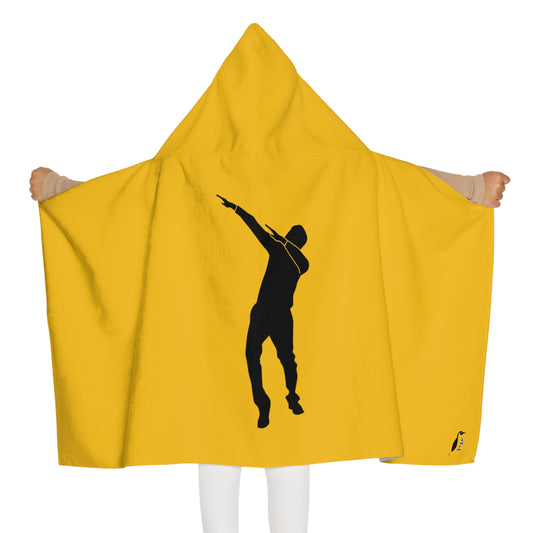 Youth Hooded Towel: Dance Yellow