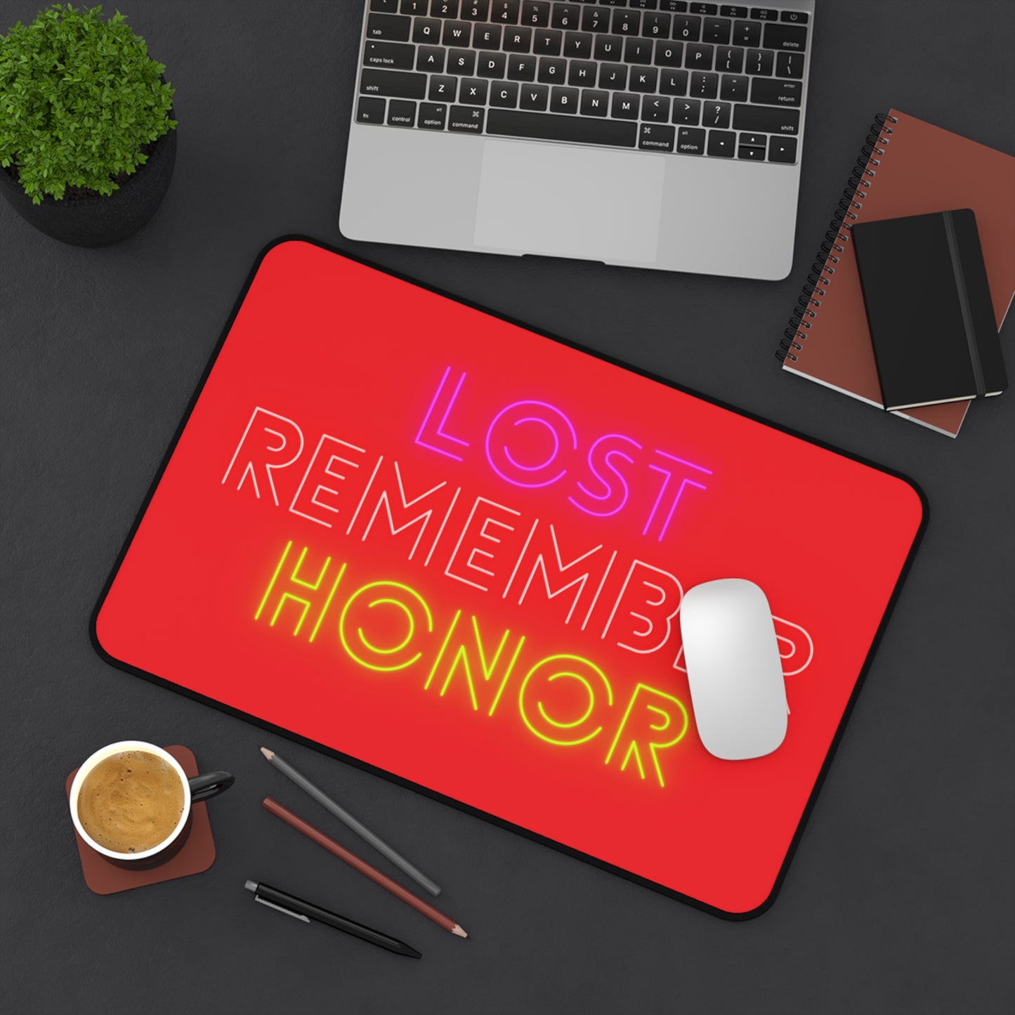 Desk Mat: Lost Remember Honor Red