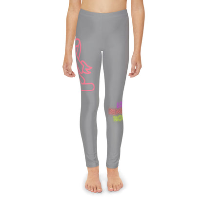 Youth Full-Length Leggings: Fight Cancer Grey