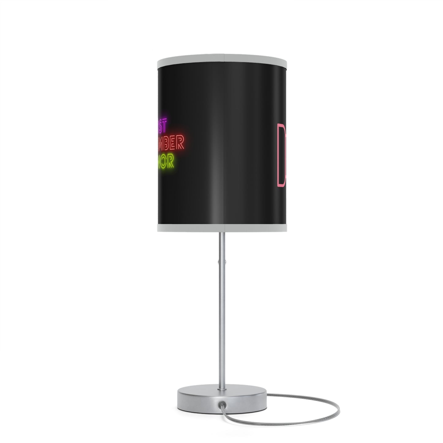 Lamp on a Stand, US|CA plug: Fight Cancer Black