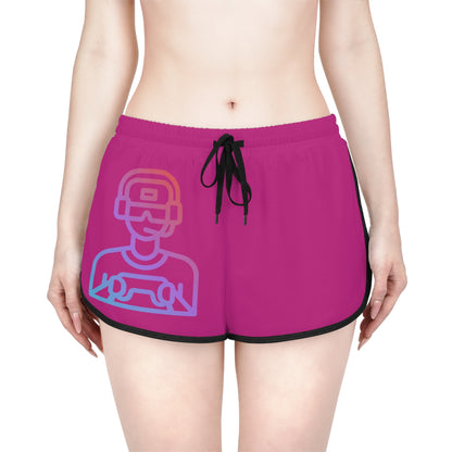 Women's Relaxed Shorts: Gaming Pink