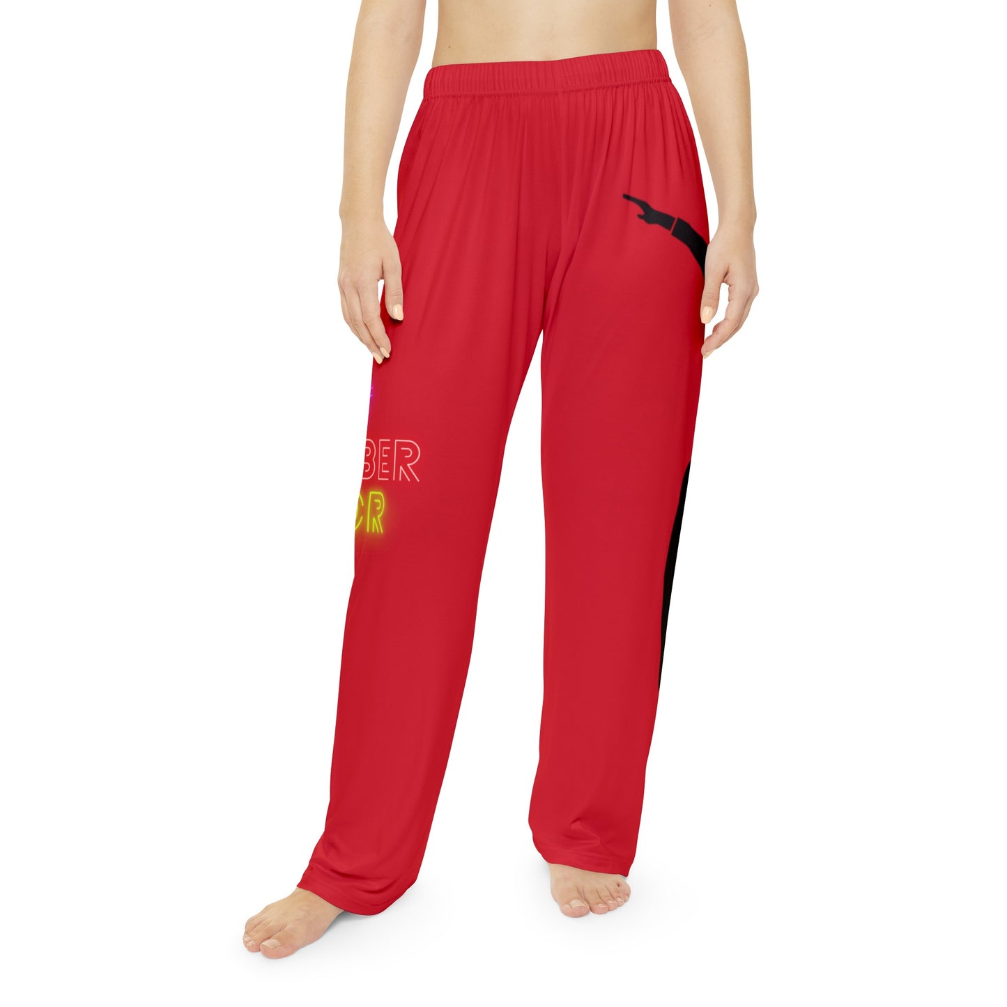 Women's Pajama Pants: Dance Dark Red