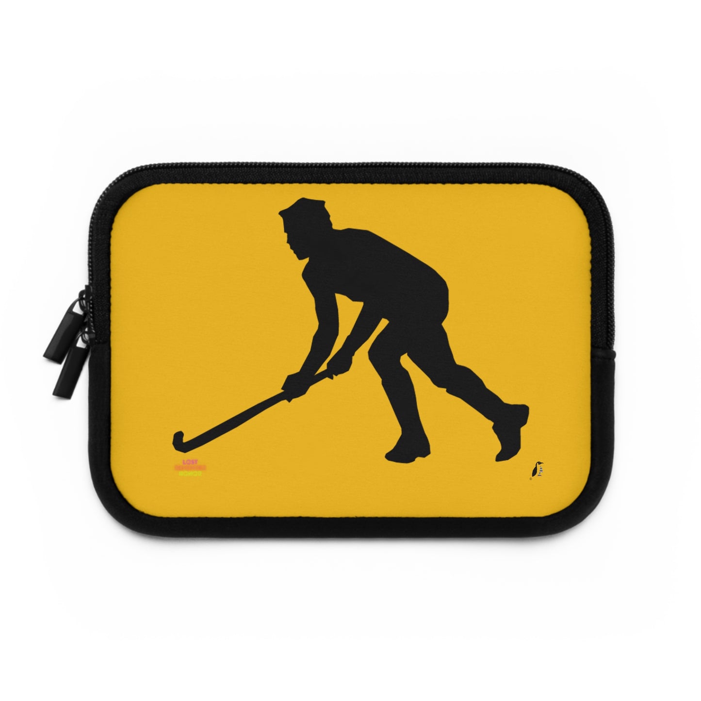 Laptop Sleeve: Hockey Yellow