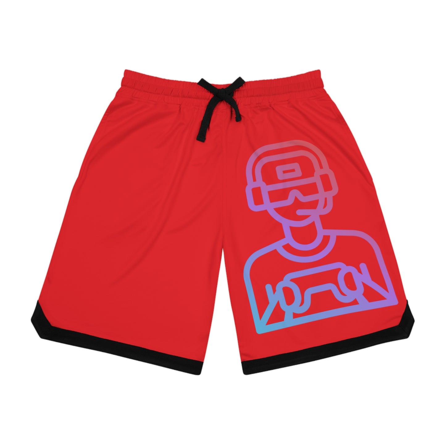 Basketball Rib Shorts: Gaming Red