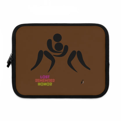 Laptop Sleeve: Wrestling Brown