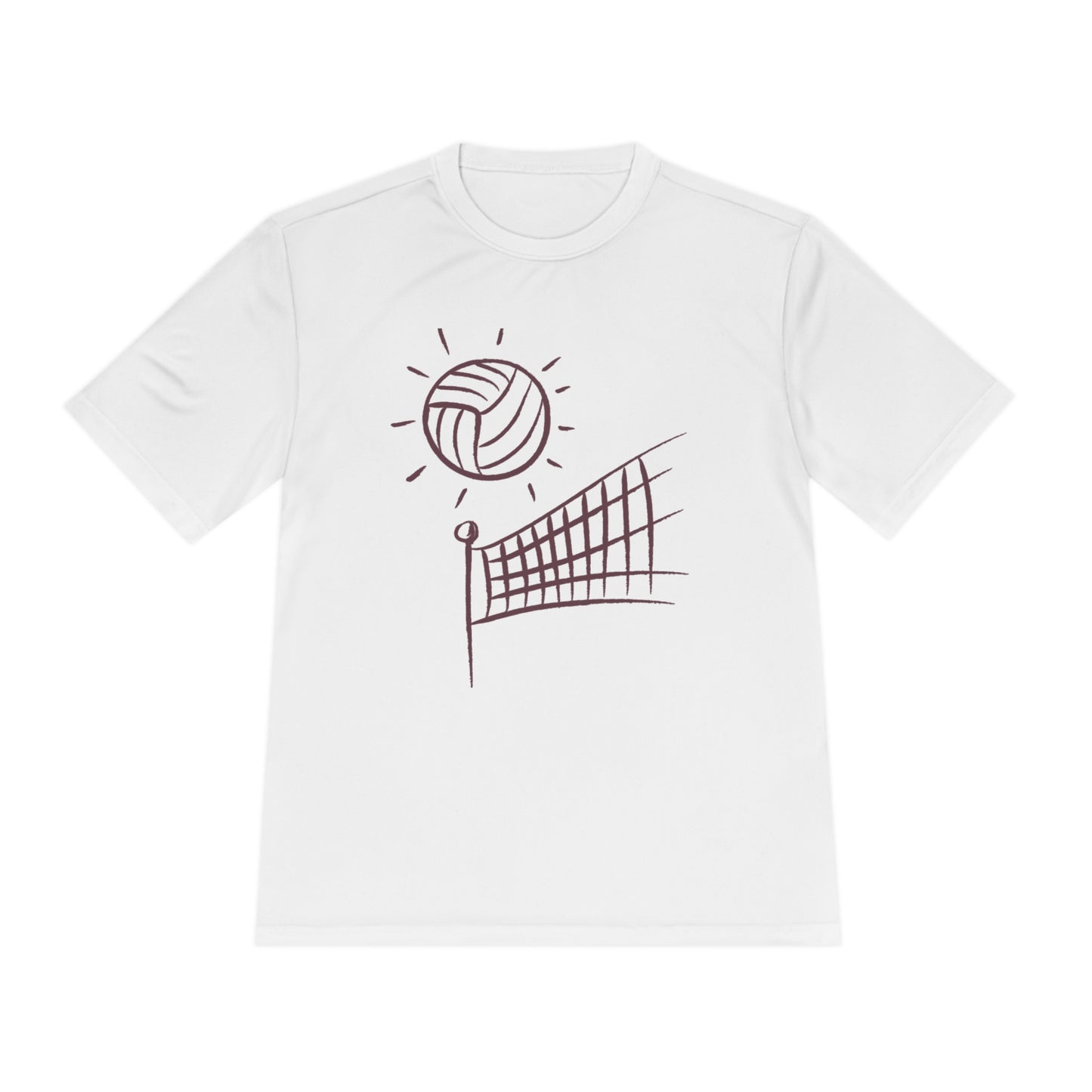 Moisture Wicking Tee: Volleyball #1