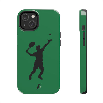 Tough Phone Cases (for iPhones): Tennis Dark Green