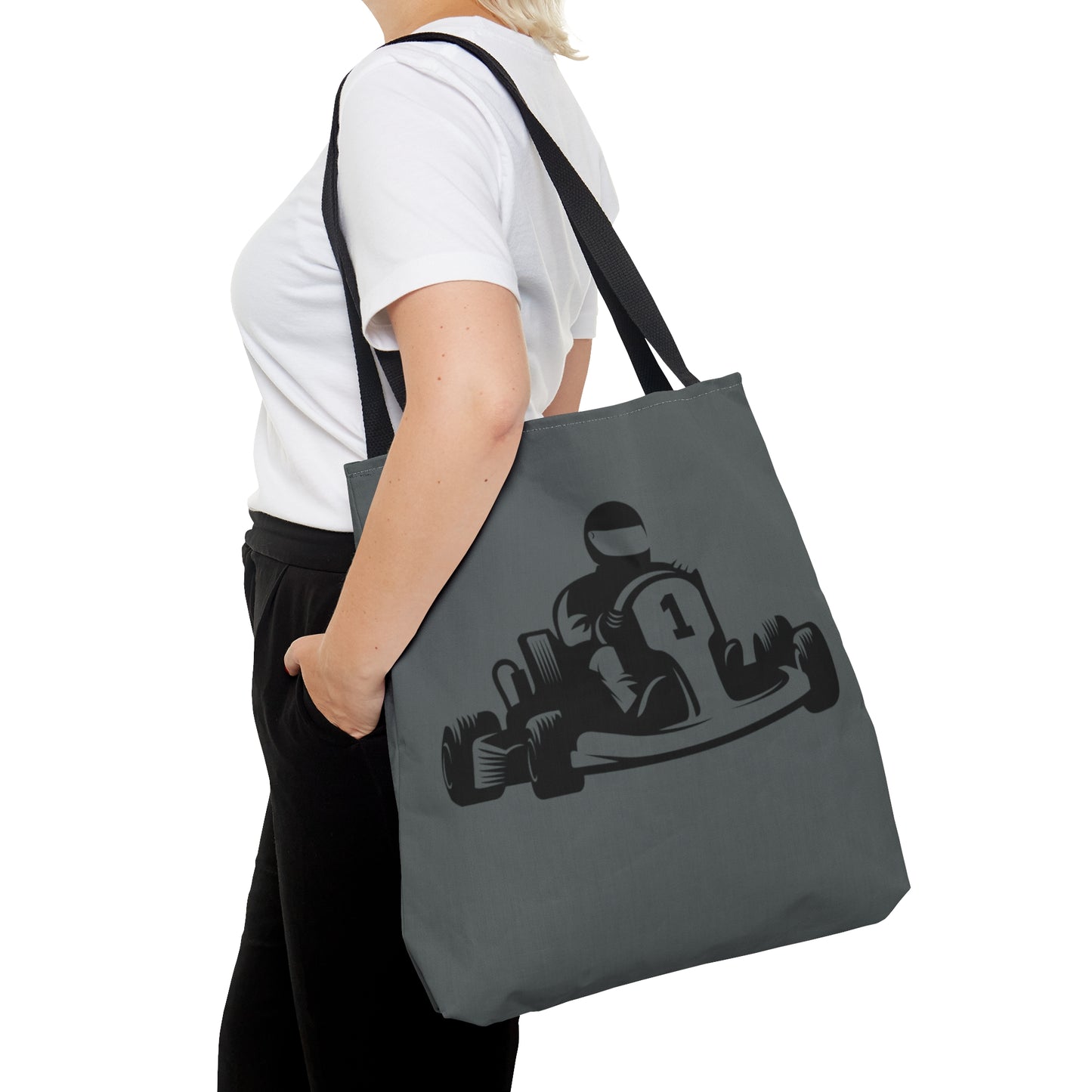 Tote Bag: Racing Dark Grey