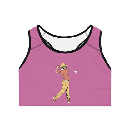 Sports Bra: Golf Lite Pink