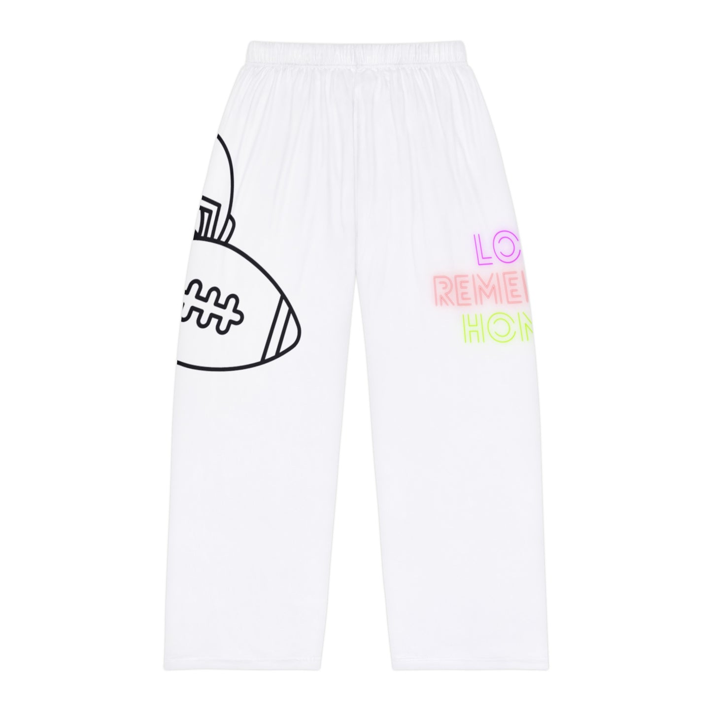 Panlalaking Pajama na Pantalon: Football White