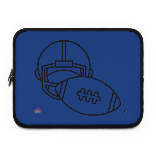 Laptop Sleeve: Football Dark Blue
