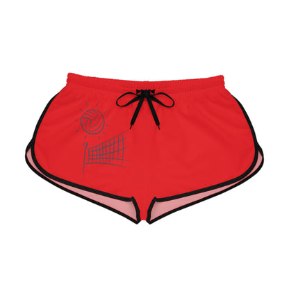 Women's Relaxed Shorts: Volleyball Red