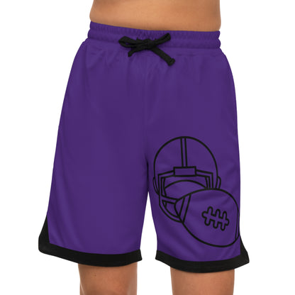 Basketball Rib Shorts: Football Purple