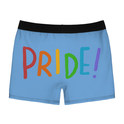 Men's Boxer Briefs: LGBTQ Pride Lite Blue