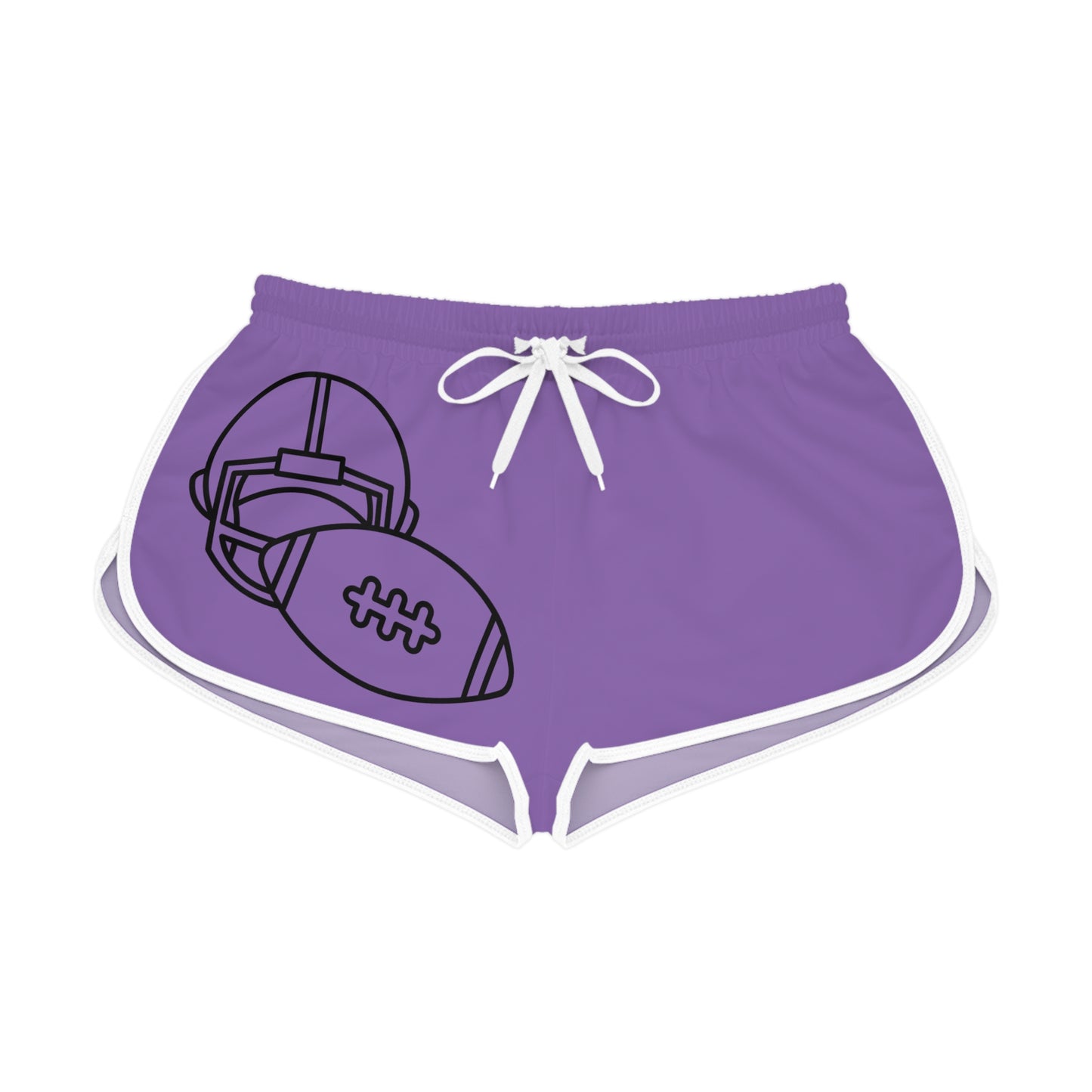 Women's Relaxed Shorts: Football Lite Purple