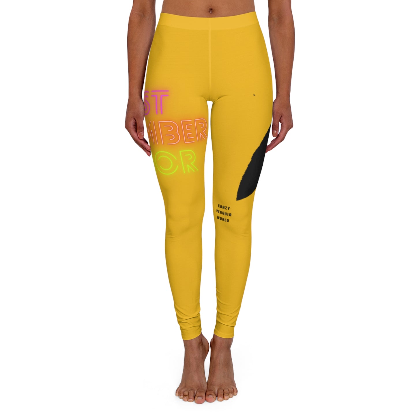 Women's Spandex Leggings: Lost Remember Honor Yellow