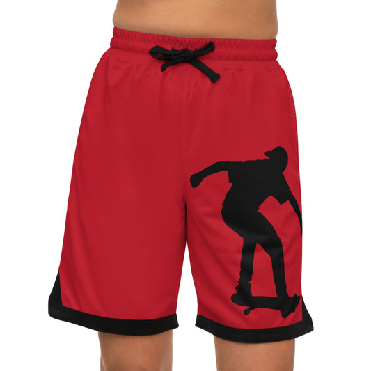 Basketball Rib Shorts: Skateboarding Dark Red