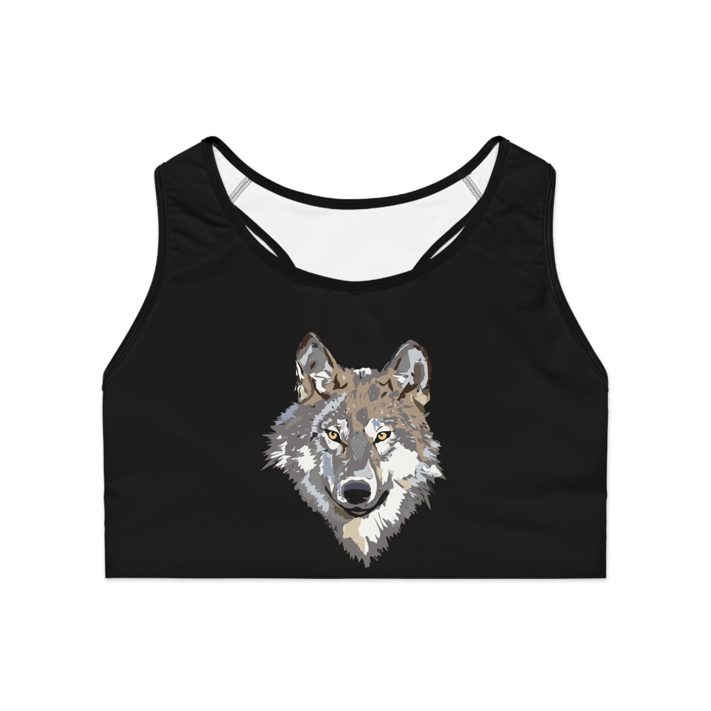 Sports Bra: Wolves Black