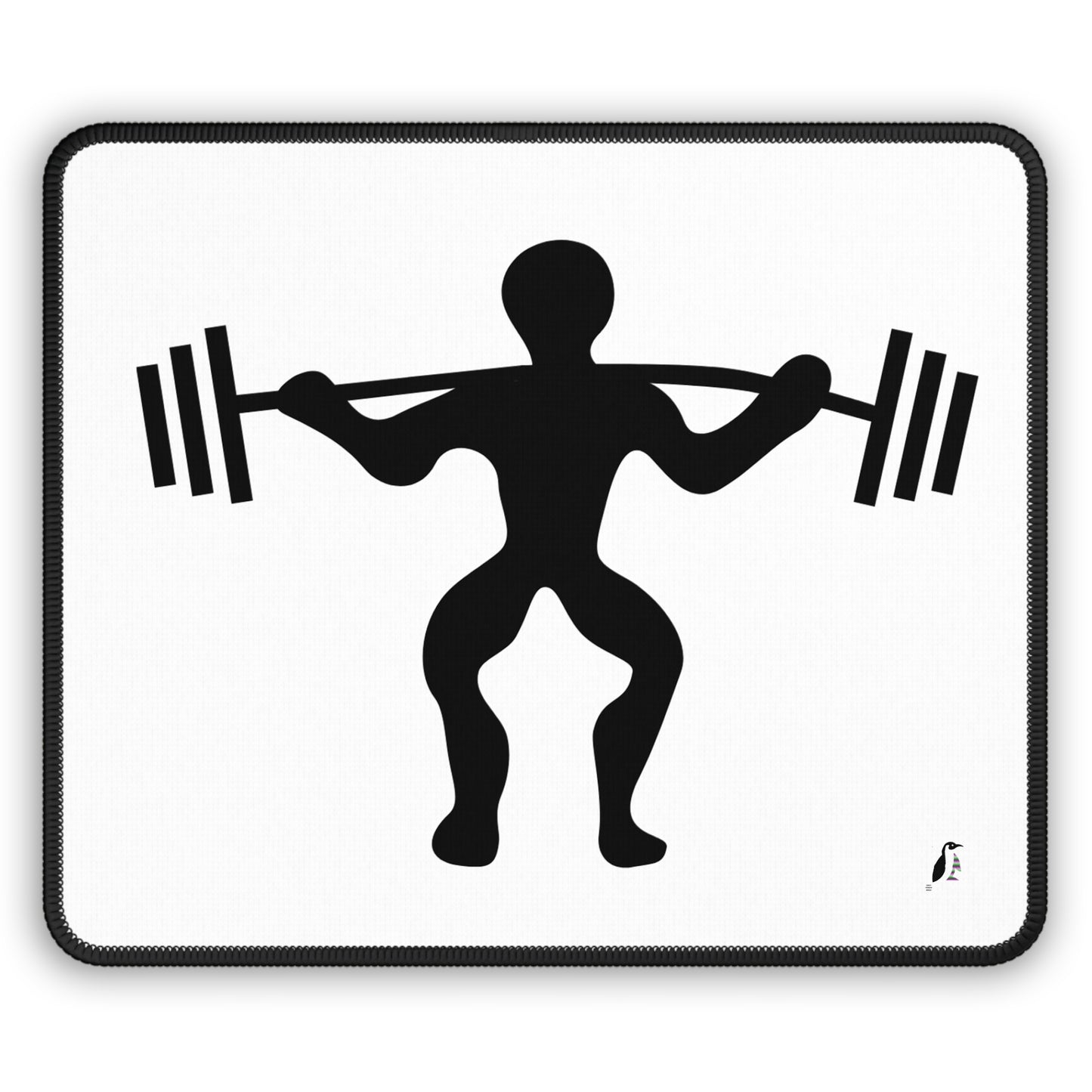 Gaming Mouse Pad: Weightlifting White