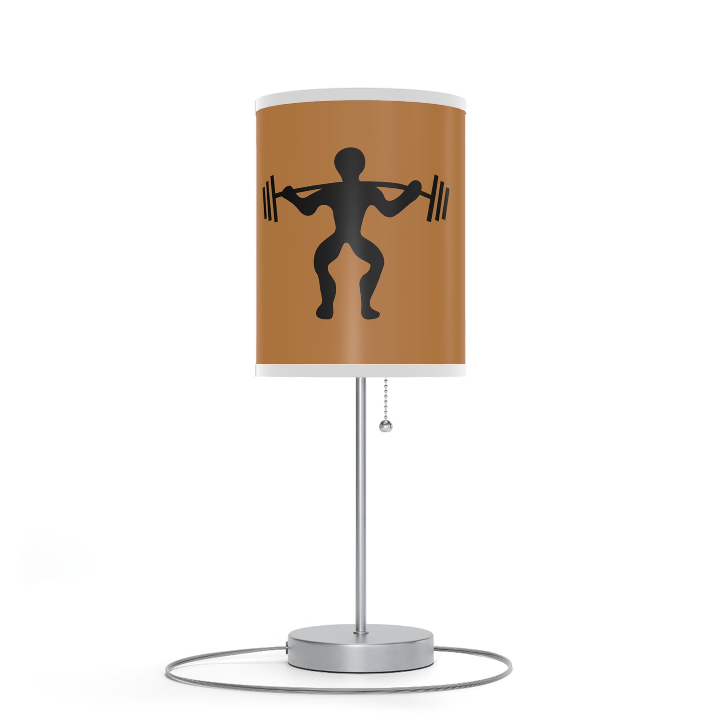 Lamp on a Stand, US|CA plug: Weightlifting Lite Brown