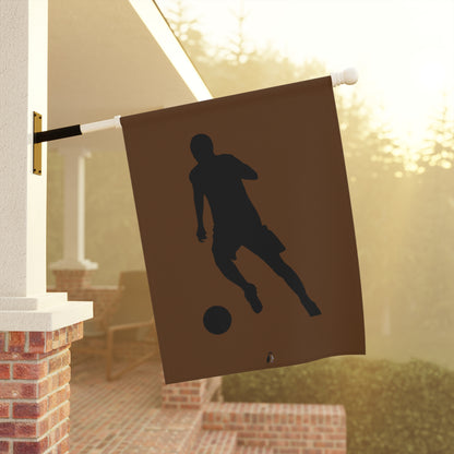 Garden & House Banner: Soccer Brown