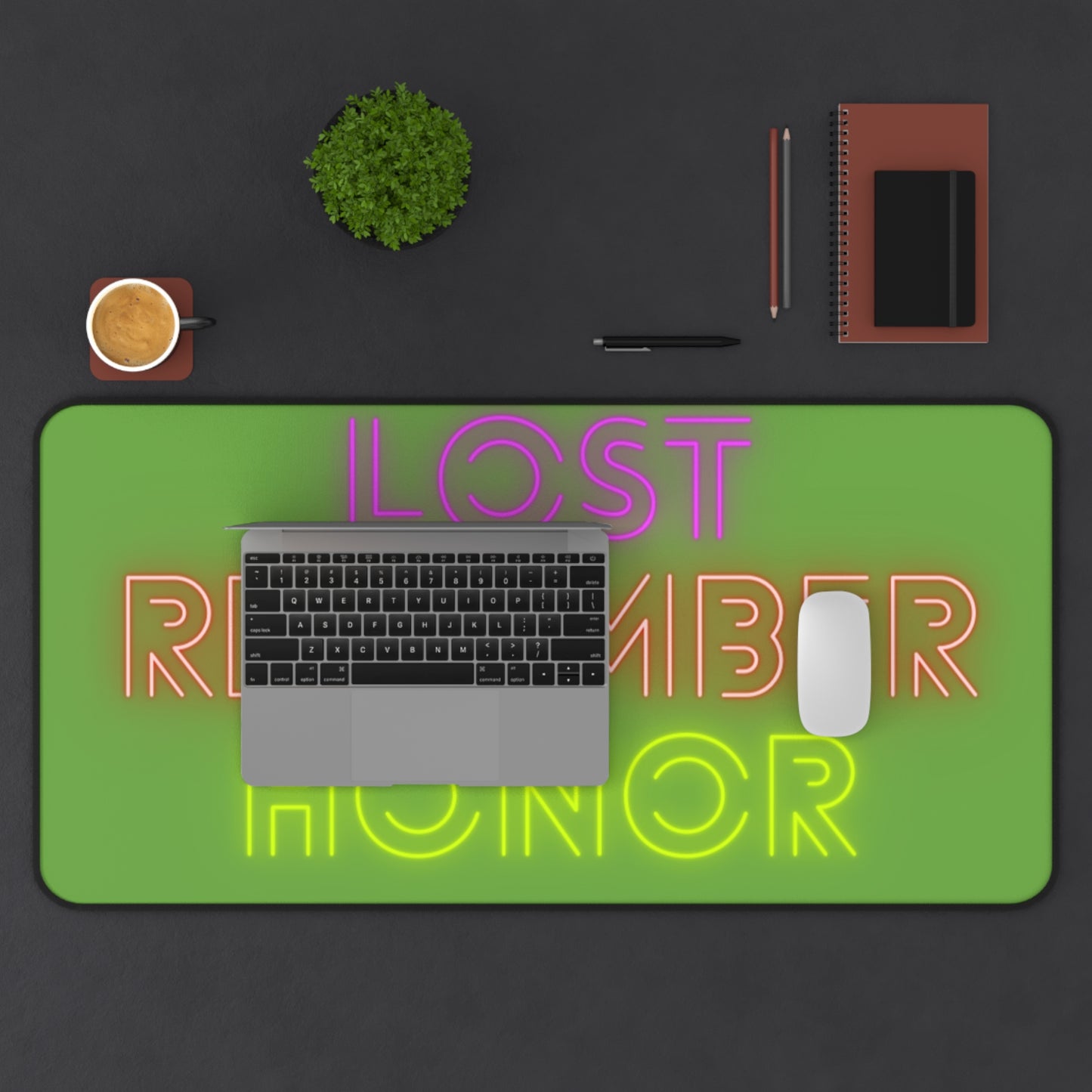 Desk Mat: Lost Remember Honor Green