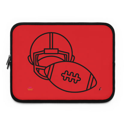 Laptop Sleeve: Football Red