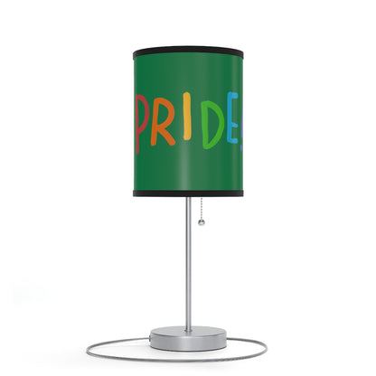 Lamp on a Stand, US|CA plug: LGBTQ Pride Dark Green