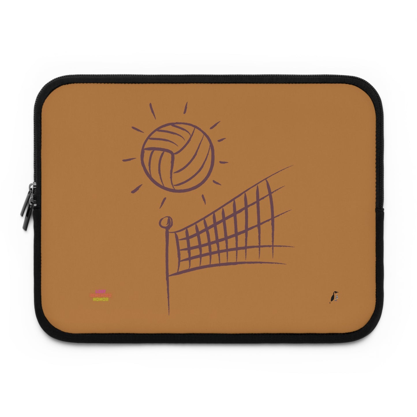 Laptop Sleeve: Volleyball Lite Brown