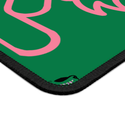 Gaming Mouse Pad: Fight Cancer Dark Green