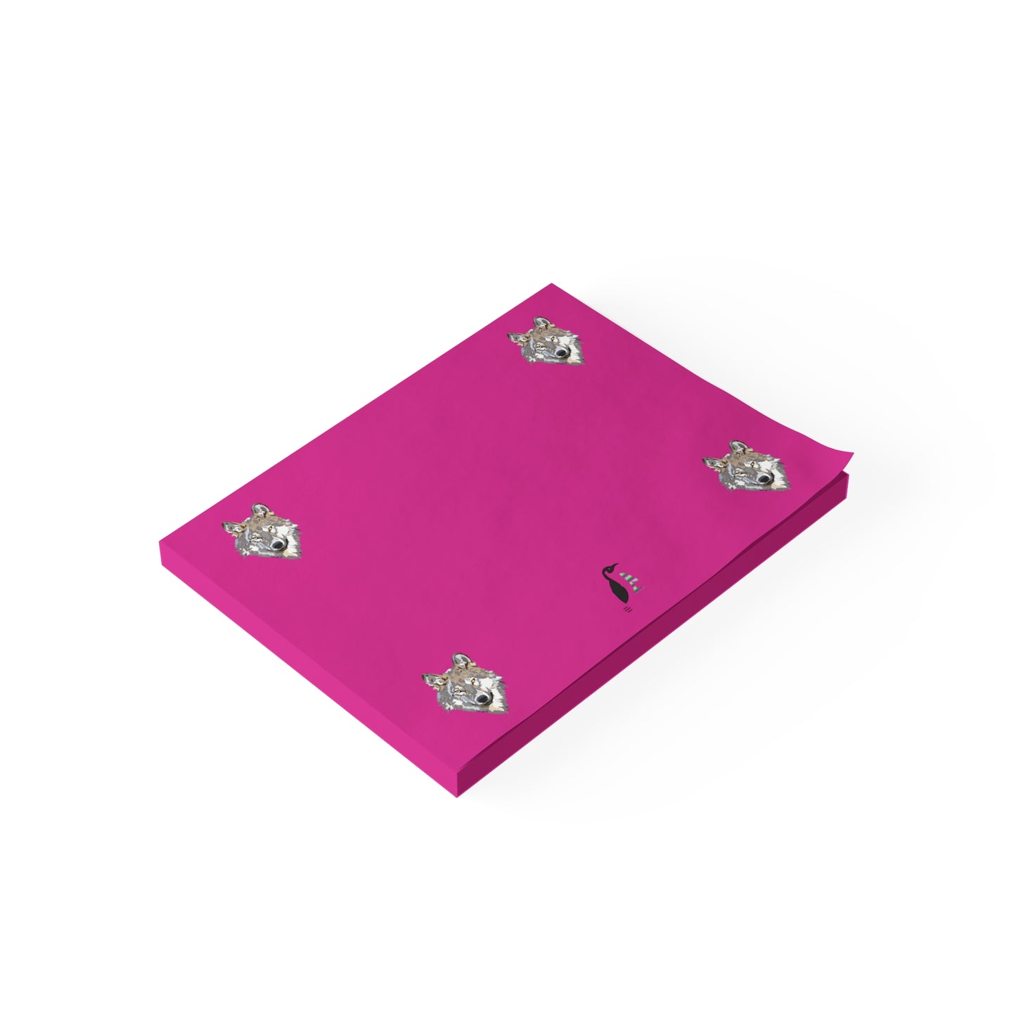 Post-it® Note Pads: Wolves Pink