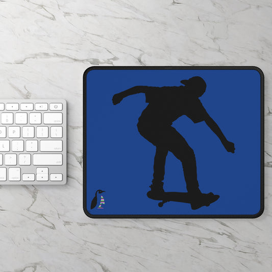 Gaming Mouse Pad: Skateboarding Dark Blue