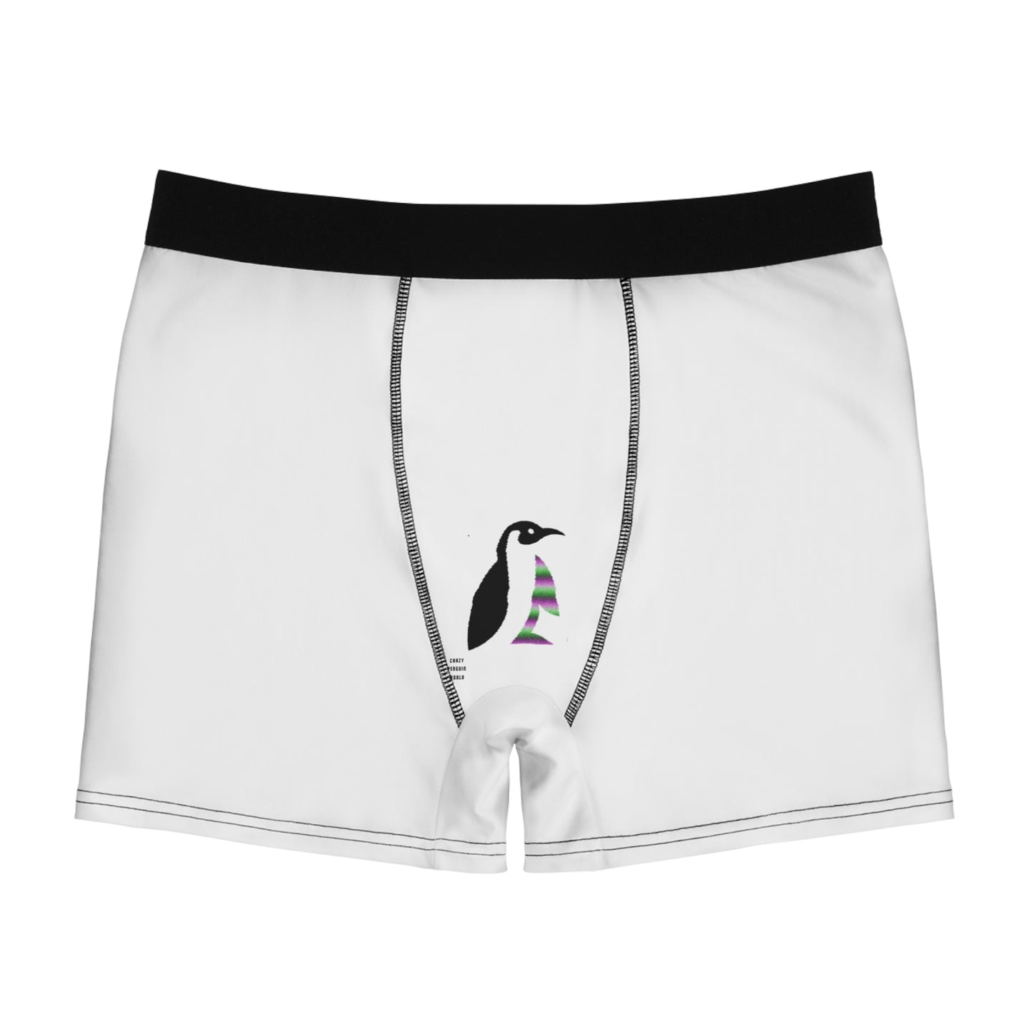 Men's Boxer Briefs: Music White