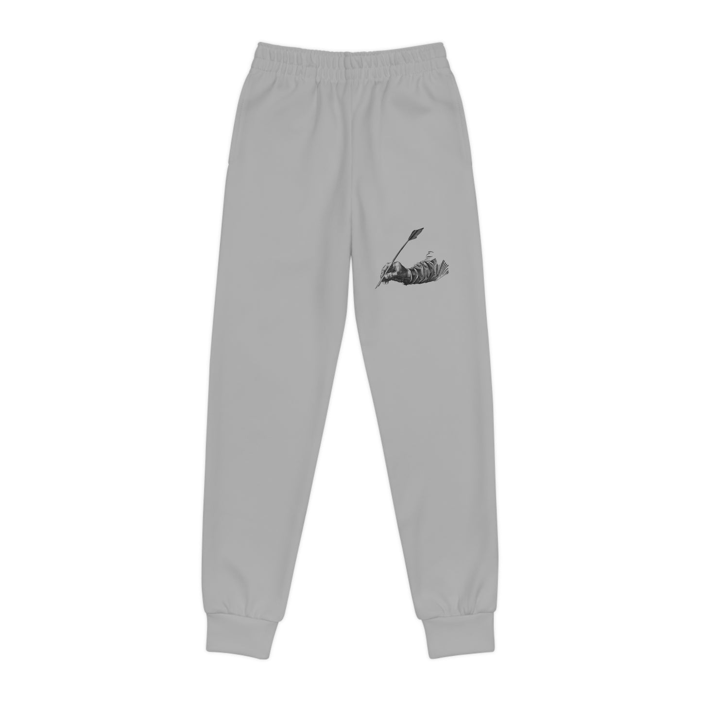 Youth Joggers: Writing Lite Grey