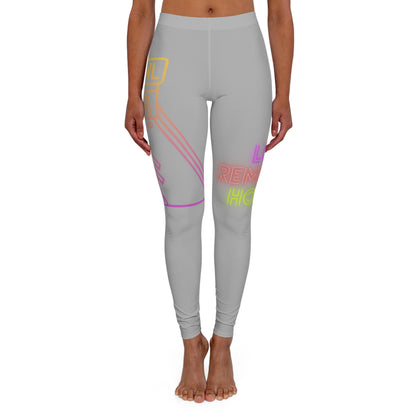 Women's Spandex Leggings: Bowling Lite Grey