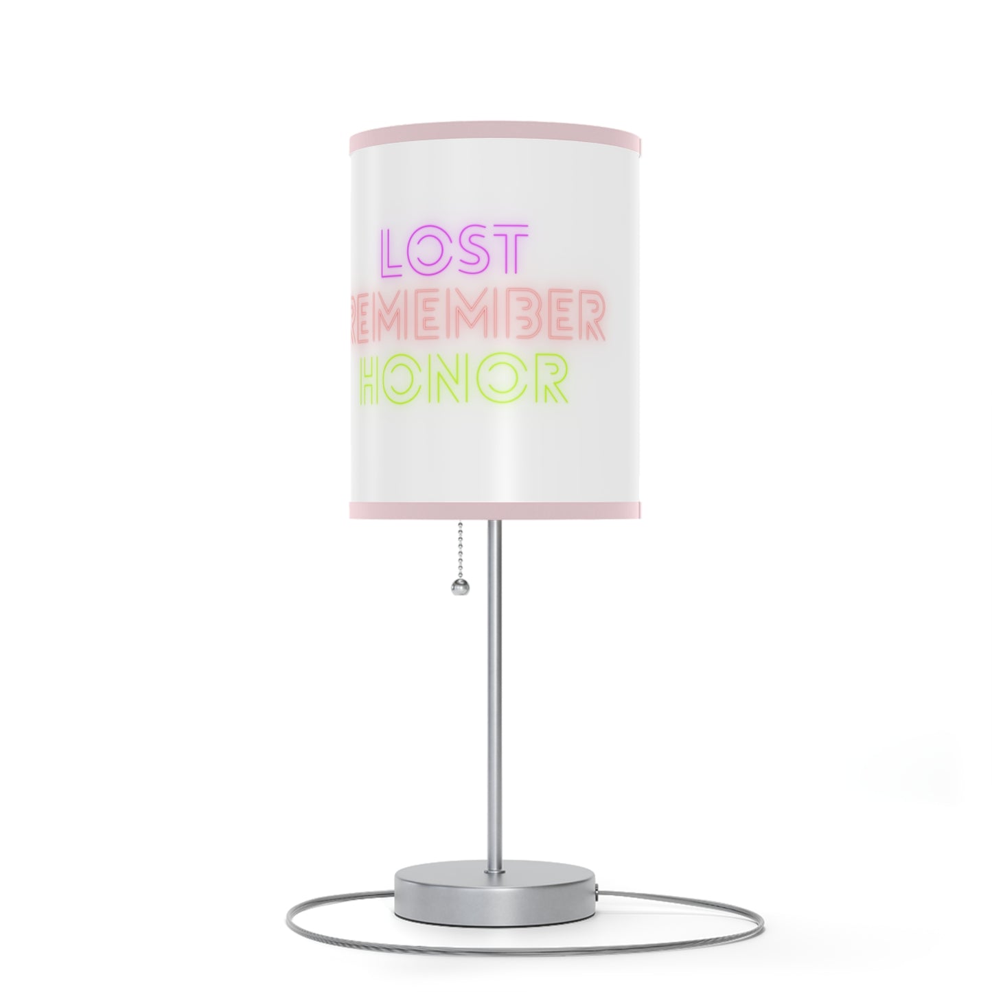 Lamp on a Stand, US|CA plug: Crazy Penguin World Logo White