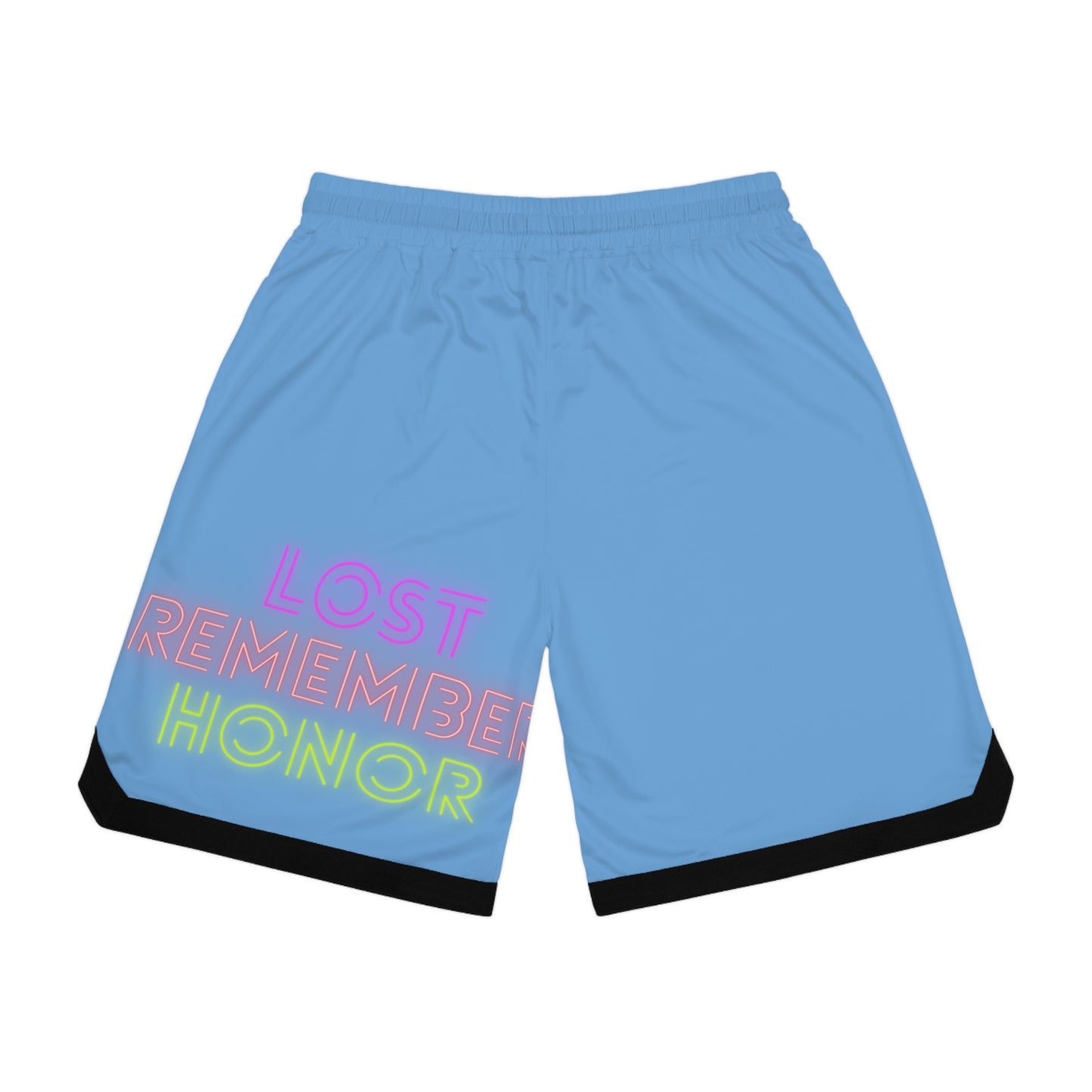 Basketball Rib Shorts: Crazy Penguin World Logo Lite Blue