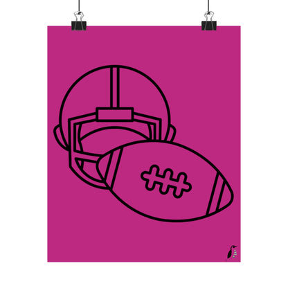 Premium Matte Vertical Posters: Football Pink