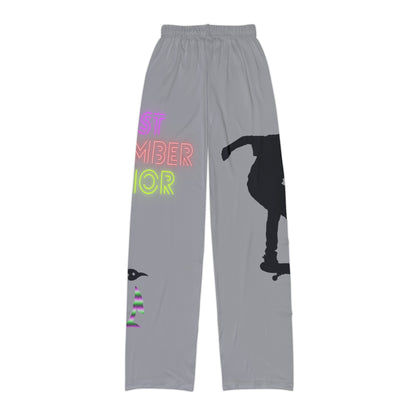 Kids Pajama Pants: Skateboarding Grey