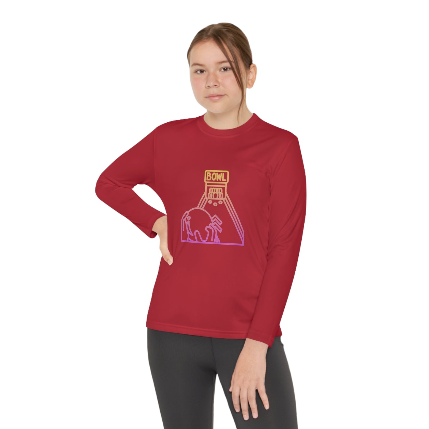 Youth Long Sleeve Competitor Tee: Bowling