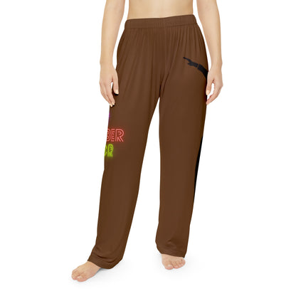 Women's Pajama Pants: Dance Brown