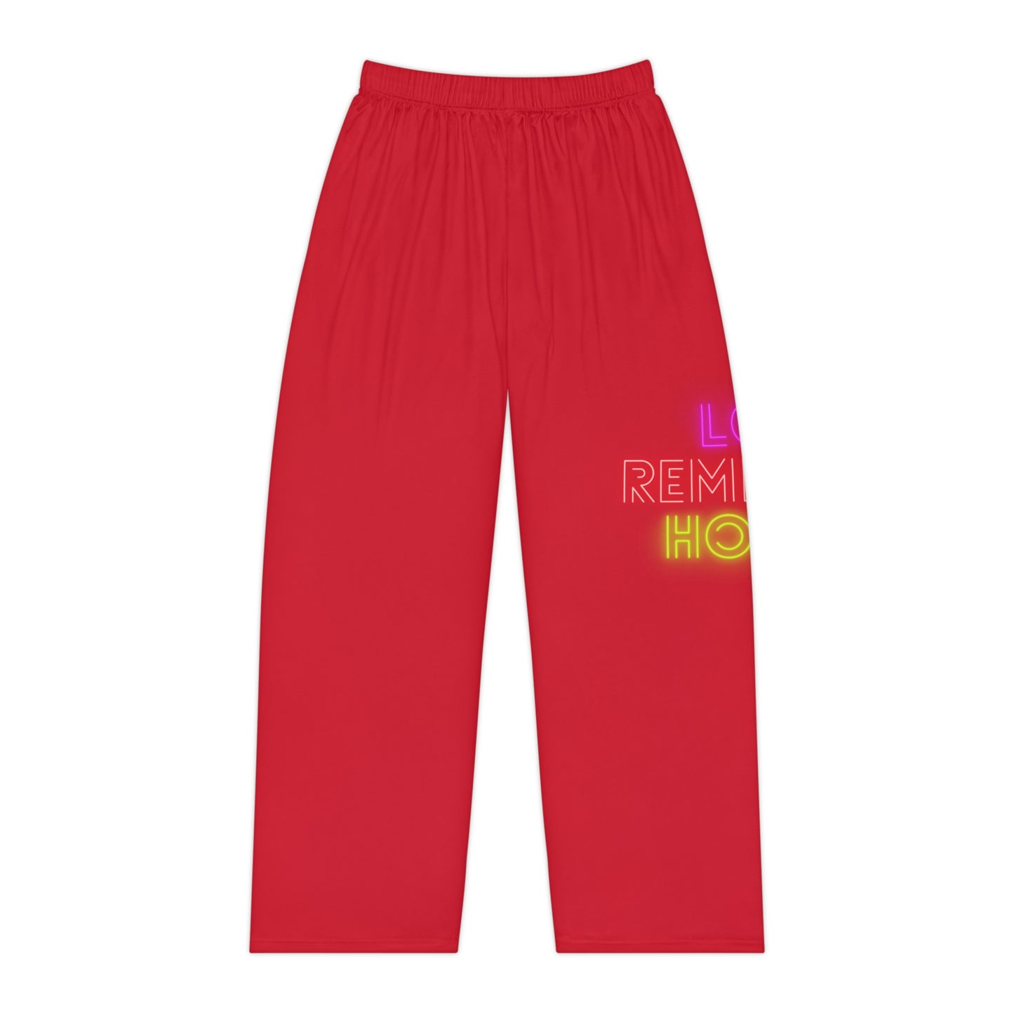 Women's Pajama Pants: Lost Remember Honor Dark Red