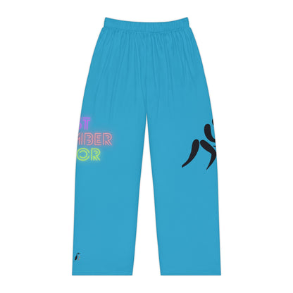 Women's Pajama Pants: Wrestling Turquoise