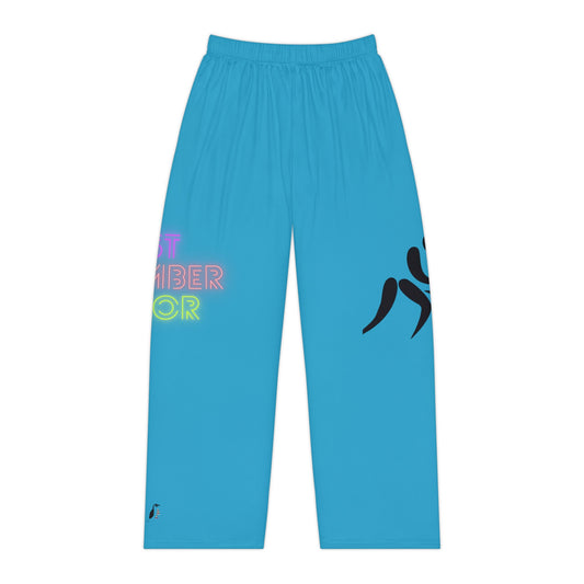 Women's Pajama Pants: Wrestling Turquoise