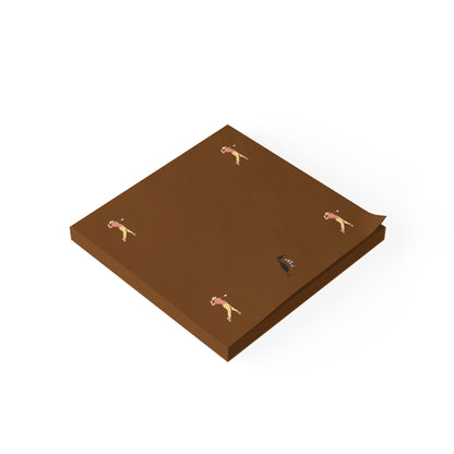 Post-it® Note Pads: Golf Brown